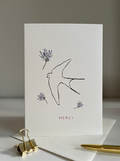 GREETING CARD - OISEAU LIBRE