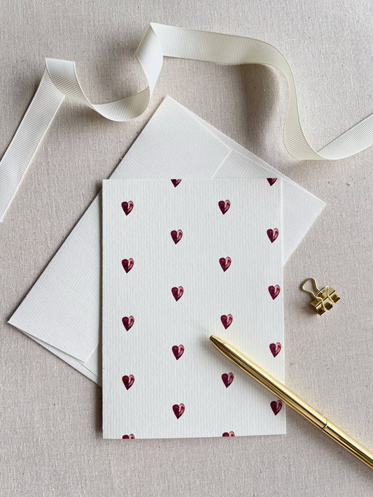 GREETING CARD -  COEURS D'AMOUR