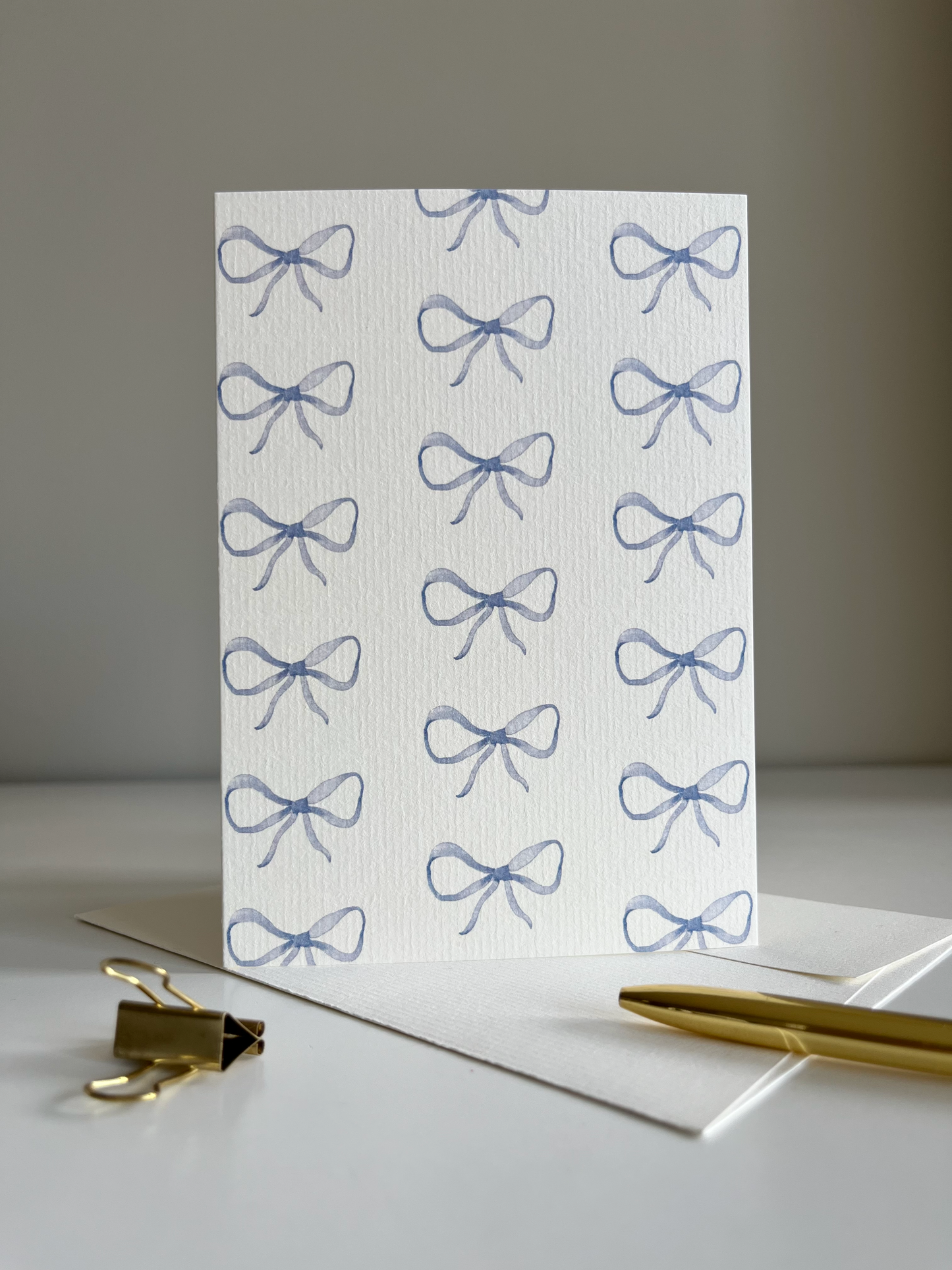 GREETING CARD - RUBAN BLEU CLAIR